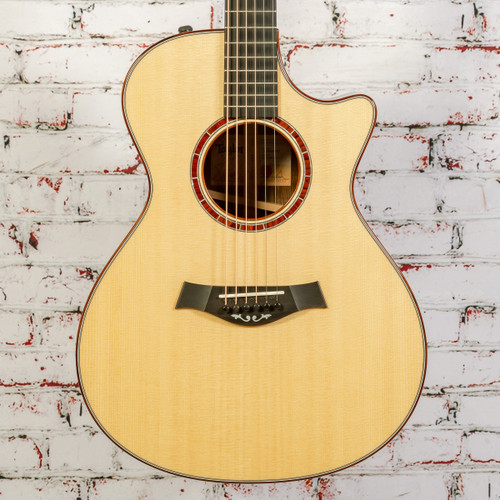 Taylor - Custom Grand Concert Acoustic Guitar - Bocote/Lutz - Natural - w/ Taylor Custom Hardshell Case - x0071 (USED)