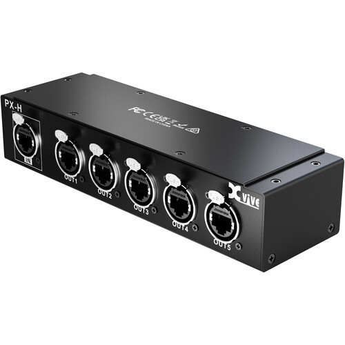 Xvive PX-H Hub Breakout Box for Five PX-A Personal Monitor Mixers