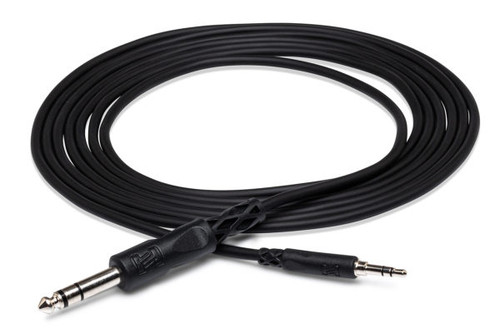 Hosa Technology - CMS-103 - Stereo Interconnect Cable - 3.5mm TRS to 1/4 in TRS - 5FT