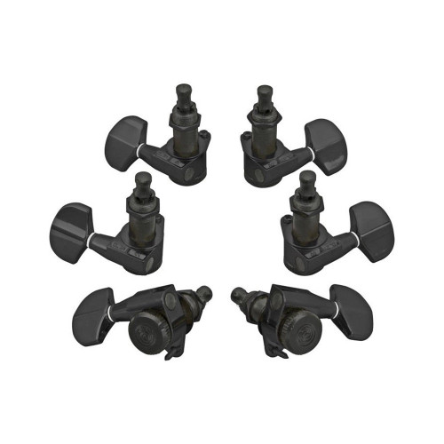 DAddario Planet Waves Auto-Trim Locking Tuning Machines, 3 Per side,Black