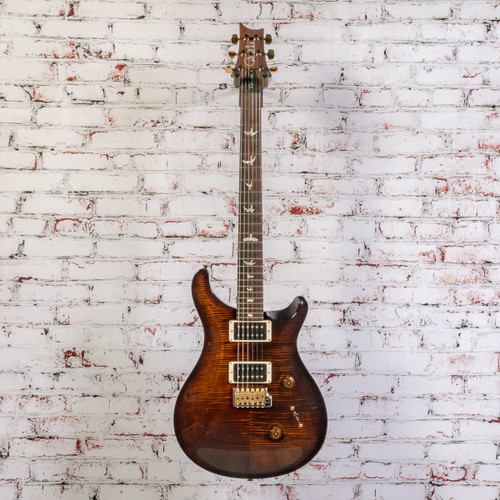 PRS - (2022) Paul Reed Smith Custom 24 - Electric Guitar - 10-Top Black Gold Burst Wrap - w/ Hardshell Case - x9277