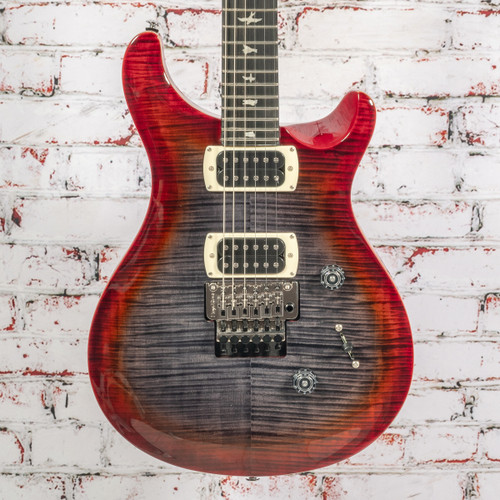 PRS - Paul Reed Smith SE Custom 24 Floyd - Electric Guitar - Charcoal Cherry Burst - w/ Gigbag