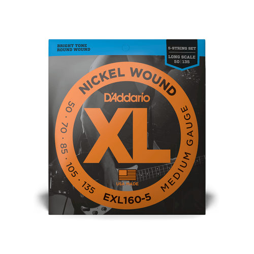 DADDARIO EXL160-5 50-135 LONG 5-STRING BASS