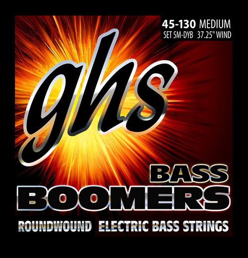 GHS Bass Boomers Roundwound 5 String Set 40-120