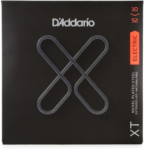 D'Addario XTE1052 XT Nickel Wound Electric Guitar Strings - .010-.052 Light Top/Heavy Bottom