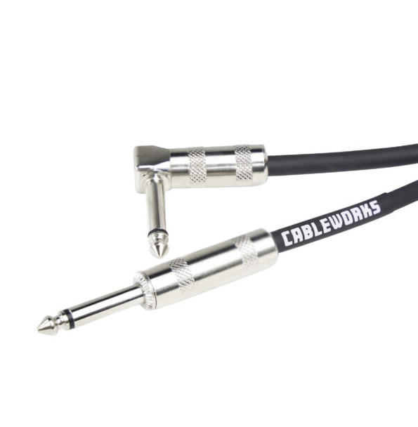 Gator - Backline Series - GCWB-INS-10RA - Instrument Cable - Straight-to-Right Angle - 10 Foot