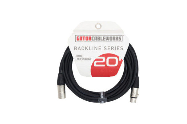 Gator - GCWB-XLR-20 - Backline Series - Microphone Cable - XLR - 20 Foot