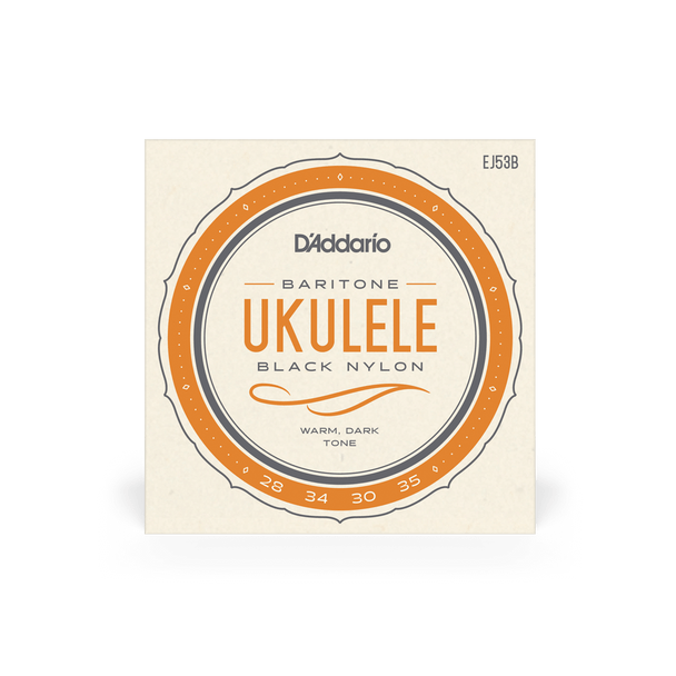 D'Addario - EJ53B - Pro-Arté Rectified Baritone Ukulele String Set - Black Nylon