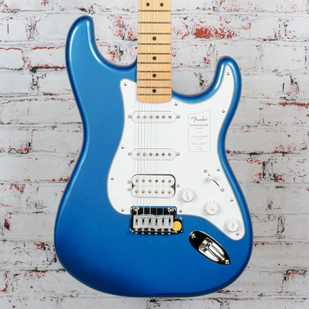 Fender - Standard Stratocaster® - Electric Guitar - HSS - Maple Fingerboard - Aqua Marine Metallic w/ White Pickguard