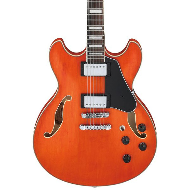 Ibanez - Artcore AS73 - Semi-Hollow Electric Guitar - Transparent Tangerine Flat