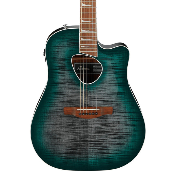 Ibanez - Altstar ALT30 Flamed Top - Acoustic-Electric Guitar - Emerald Doom Burst