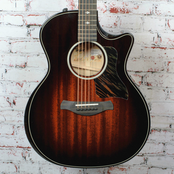 Taylor - Builder's Edition 524ce - Acoustic-Electric Guitar - Natural Top w/ Kona Burst Sides/Back - w/ Taylor Deluxe Hardshell Brown Case - x5048
