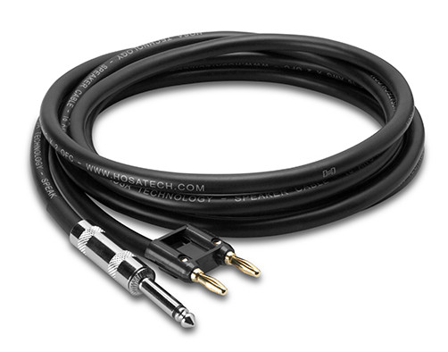 Hosa 25' Speaker Cable 1/4"TS to Bananna