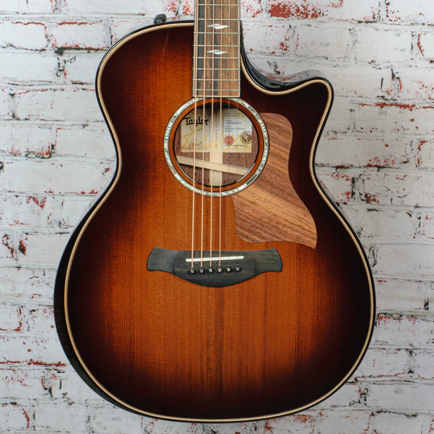 Taylor - Builder's Edition 814ce - Acoustic-Electric Guitar - Honduran Rosewood/Redwood - Shaded Edgeburst Top - w/ Hardshell Case - x5077