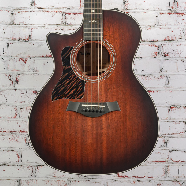 Taylor - 324ce SEB - Left-Handed Acoustic-Electric Guitar - Mahogany/Mahogany - Shaded Edgeburst Top - w/ Hardshell Case - x5013