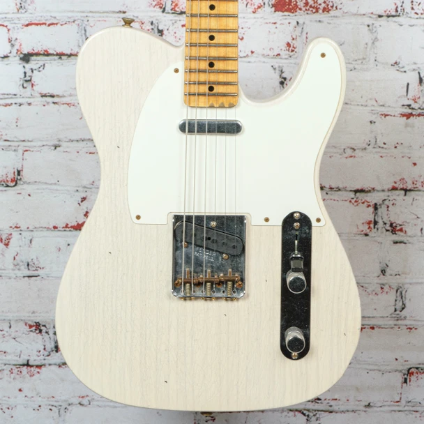 Fender - 1959 Telecaster Journeyman Relic - Electric Guitar w/ 1-Piece Rift Sawn Maple Neck Fingerboard -  Aged White Blonde - w/ Hardshell Case - x2694