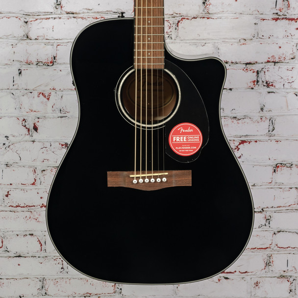 Fender - CD-60SCE - Acoustic-Electric Guitar w/ Walnut Fingerboard - Black