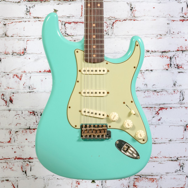Fender - Custom Shop F22 LTD '59 Stratocaster - Electric Guitar - Journeyman Relic, Super Faded Aged Sea Foam Green - w/ Hardshell Case - x3427 USED