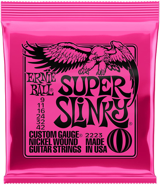 Ernie Ball Super Slinky Nickel Wound Set, .009 - .042