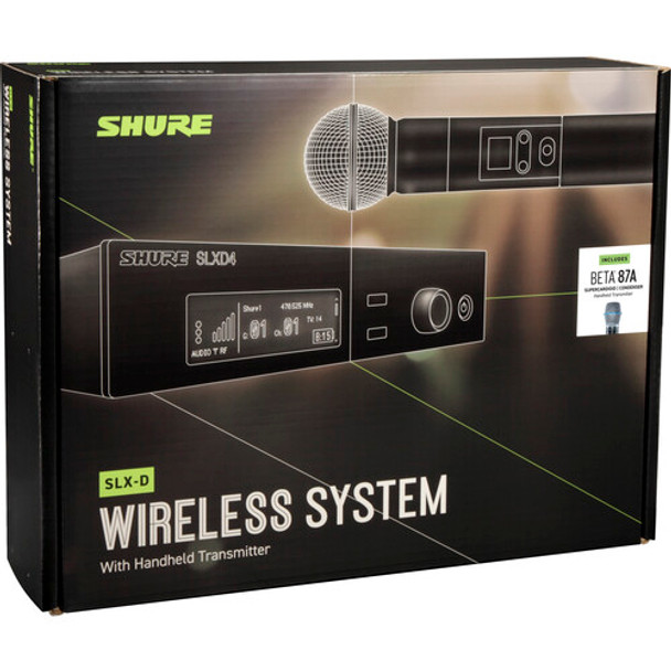 Shure SLXD24/B87A Digital Wireless Handheld Microphone System w/Beta 87A Capsule