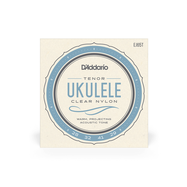 D'Addario - EJ65T - Tenor Ukulele Strings - Pro-Arte Custom Extruded - Clear Nylon