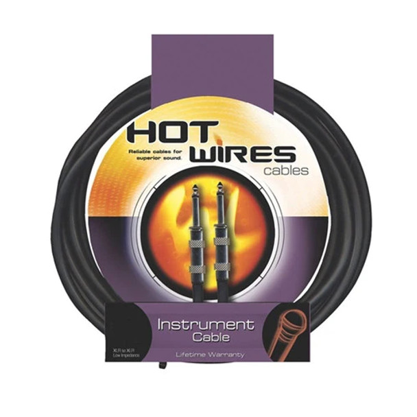 Hot Wires - HWIC10 - Instrument Cable - 1/4" to 1/4" - 10'