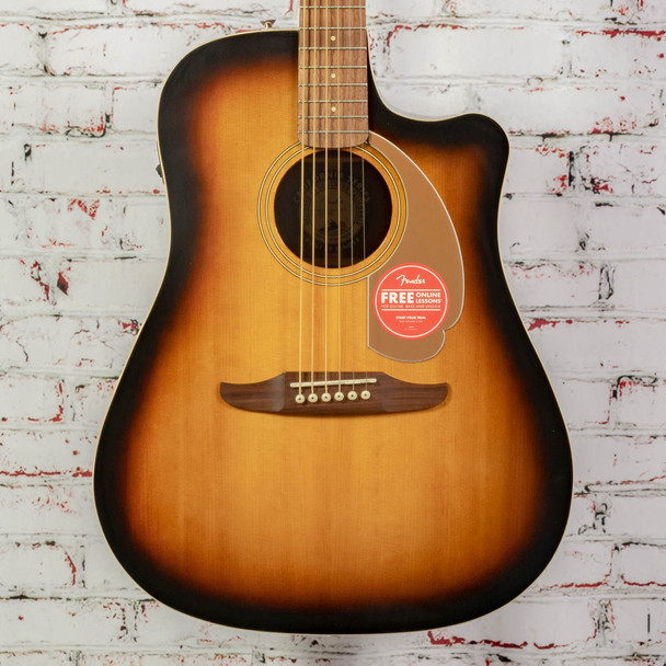 Fender Redondo Player Acoustic/Electric Guitar Sunburst x6982