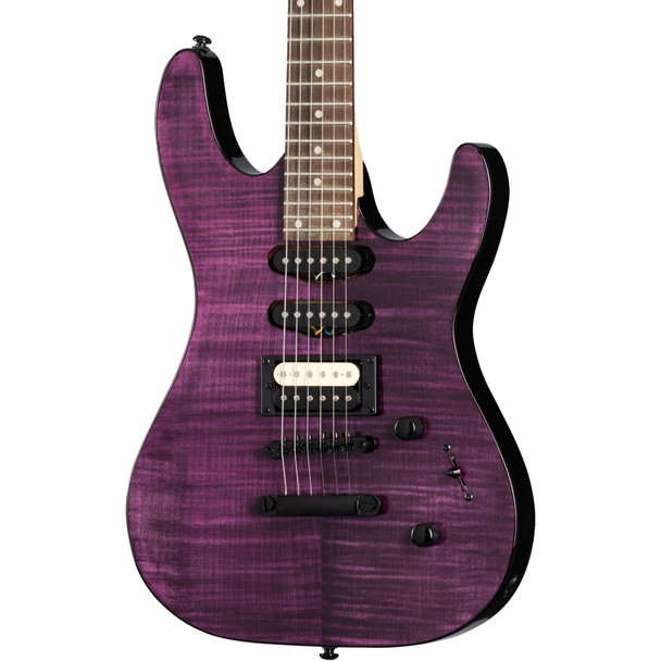 Kramer - Striker Figured HSS - Electric Guitar - Laurel Fingerboard w/ Stoptail - Transparent Purple