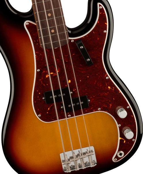 Fender - American Vintage II - 1960 Precision Bass Guitar - Rosewood Fingerboard - 3-Color Sunburst