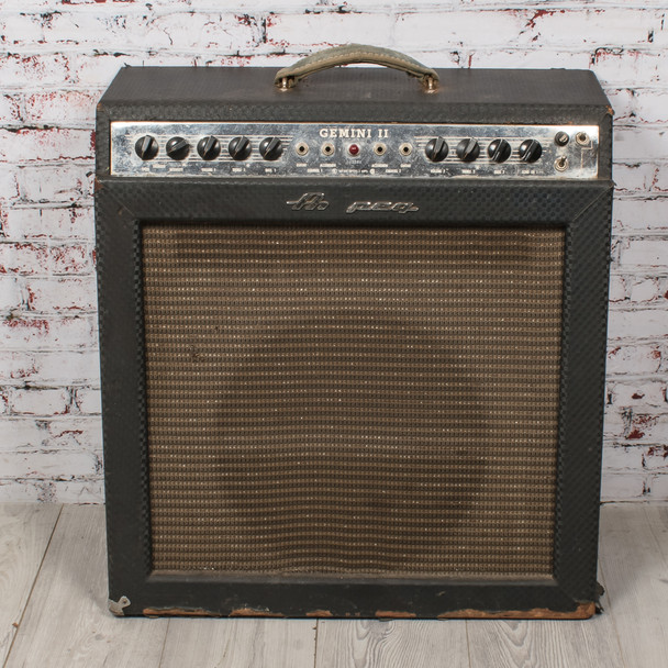 Ampeg Vintage 1960's Gemini-II G-15 Tube Guitar/Accordian Amplifier w/ Footswitch x3465 (USED)