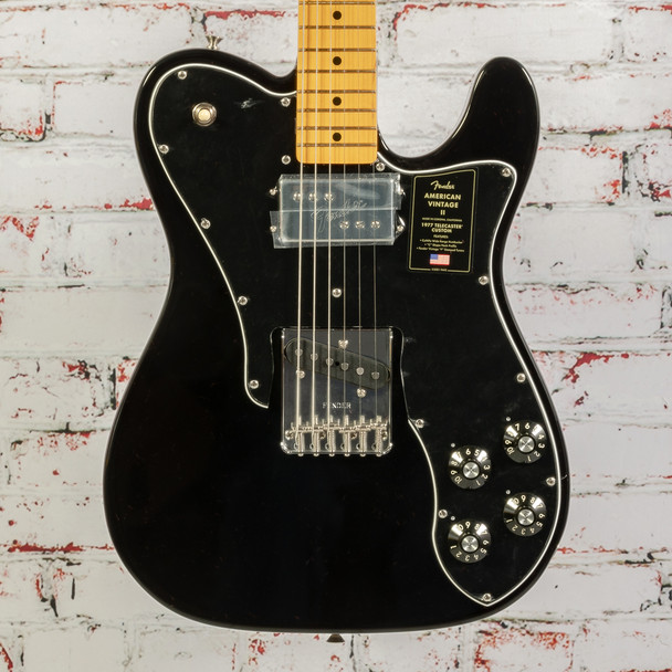 Fender - American Vintage II Limited Edition - '77 Custom Telecaster - Electric Guitar - Maple Neck - Black - x1250