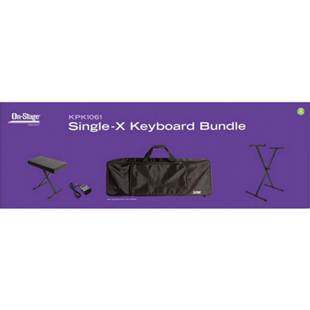 OnStage - Clearance NOS - KPK1061 - Single-X Keyboard Bundle