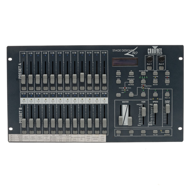 Chauvet Stage Designer 50 DMX Lighting Controller w/ Power Supply x0275 (USED)