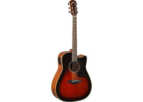 Yamaha - A1M Acoustic-Electric Guitar w/ Folk Cutaway - Mahogany - Tobacco Brown Sunburst 