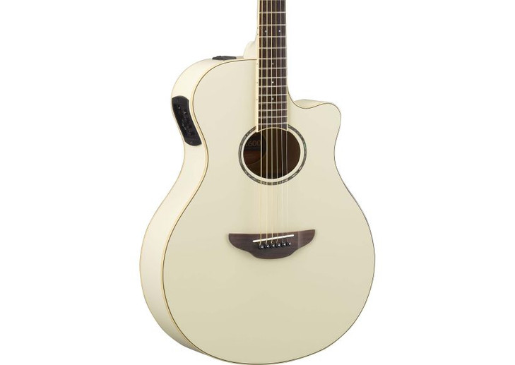 Yamaha - APX600 VW - Acoustic-Electric Guitar w/ Thinline Cutaway - Vintage White 