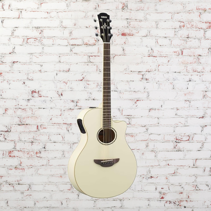 Yamaha - APX600 VW - Acoustic-Electric Guitar w/ Thinline Cutaway - Vintage White