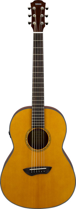Yamaha - CSF-TA VN - TransAcoustic Parlor Acoustic Guitar - Vintage Natural - w/ Gig Bag