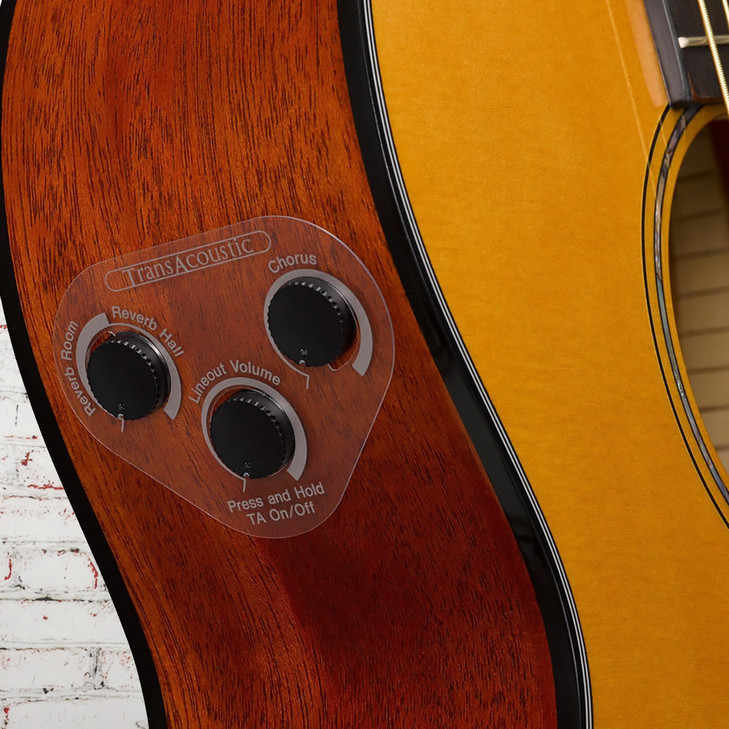 Yamaha - CSF-TA VN - TransAcoustic Parlor Acoustic Guitar - Vintage Natural - with  Gig Bag (CSF-TA VN)
