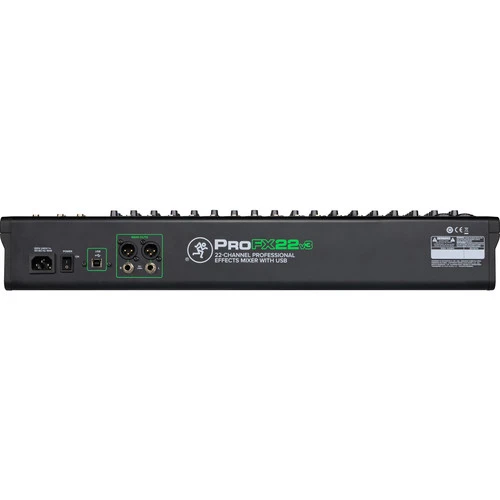 MACKIE ProFX22v3 22 Channel 4-bus Professional Effects Mixer with USB