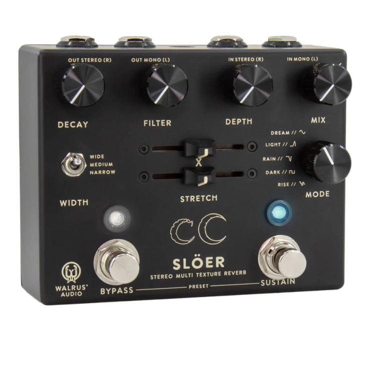 Walrus Audio - SLOER - Stereo Ambient Reverb Pedal - Black