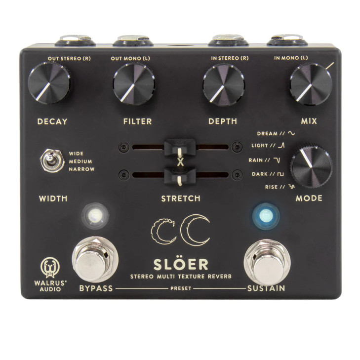 Walrus Audio - SLOER - Stereo Ambient Reverb Pedal - Black