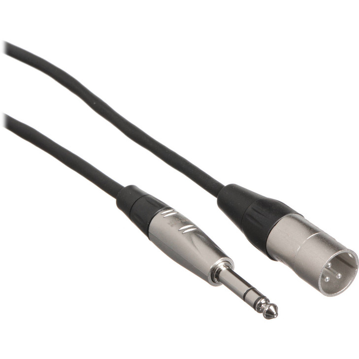 Hosa 15' Balanced Interconnect 1/4" TRS to XLR3M
