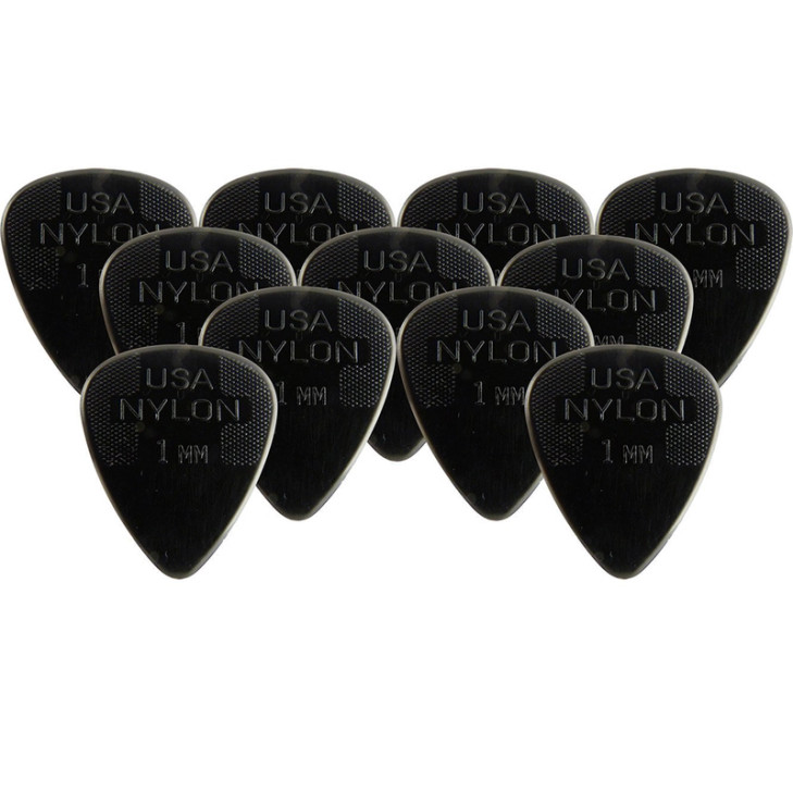 Dunlop Nylon Max-Grip Standard Guitar Picks - .73mm, Gray, 12-pack