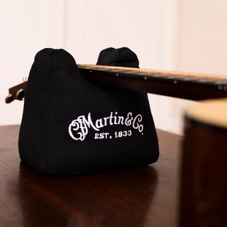 Martin - 18A0076 - Guitar Neck Rest - Black w/White Logo