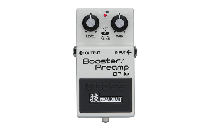 BOSS - BP-1W - Waza Craft Booster/Preamp Effects Pedal - White