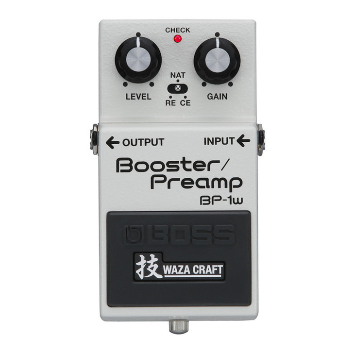 BOSS BP-1W Waza Craft Booster/Preamp Effects Pedal White