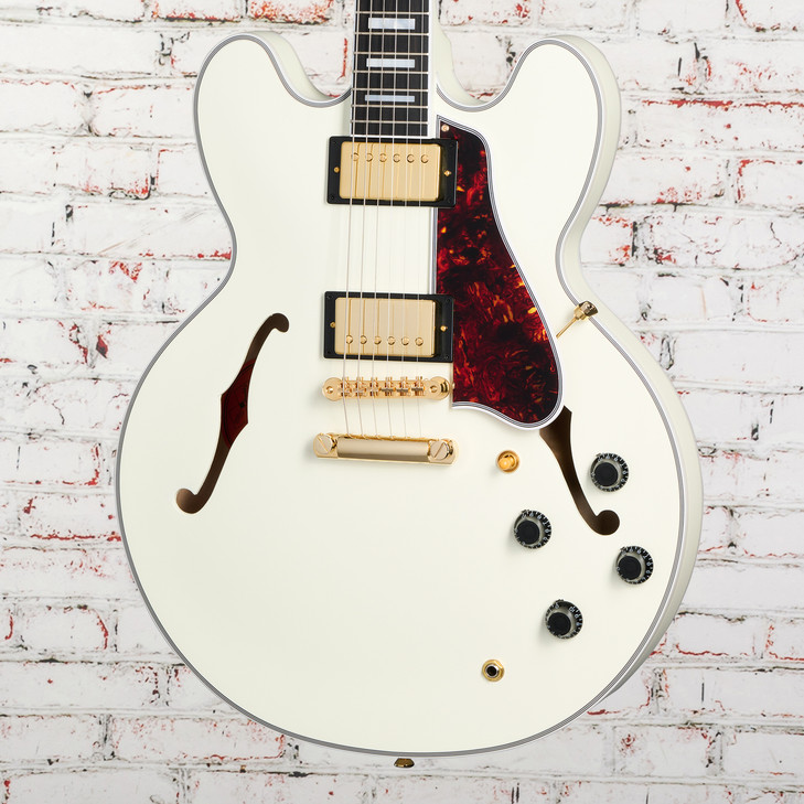 Epiphone 1959 ES-355 (Incl Hard Case) - Classic White w/ Gold Hardware