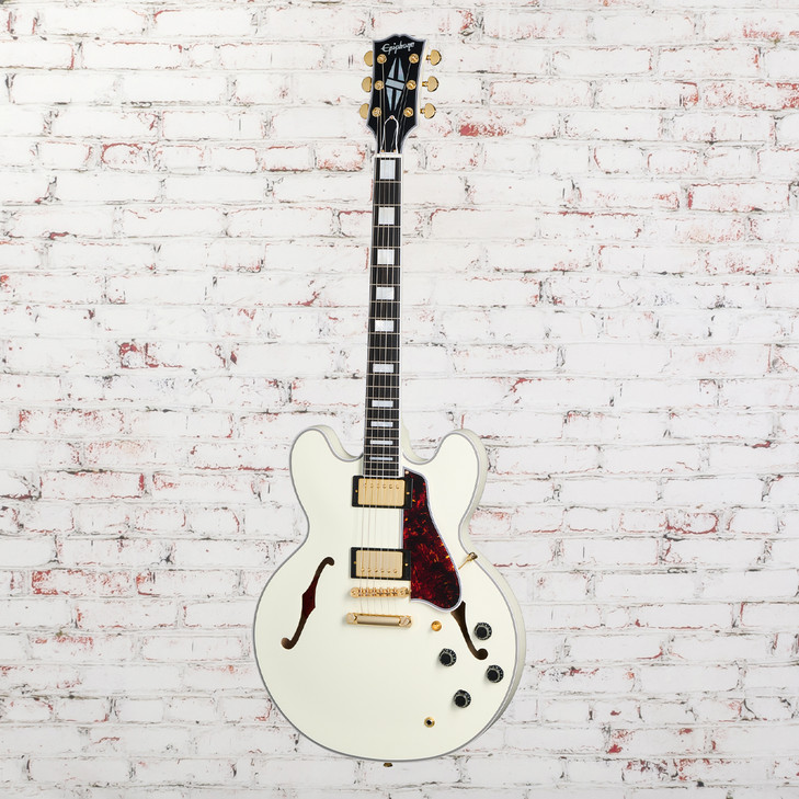 Epiphone 1959 ES-355 (Incl Hard Case) - Classic White w/ Gold Hardware