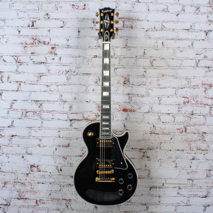 Epiphone Les Paul Custom (Incl Hard Case) - Ebony w/ Gold Hardware