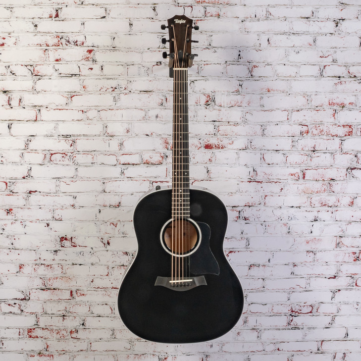 Taylor - DEMO - 217e-BLK Plus - Acoustic-Electric Guitar - Maple/Spruce - Black - with  AeroCase (217E-BLK PLUS DEMO)